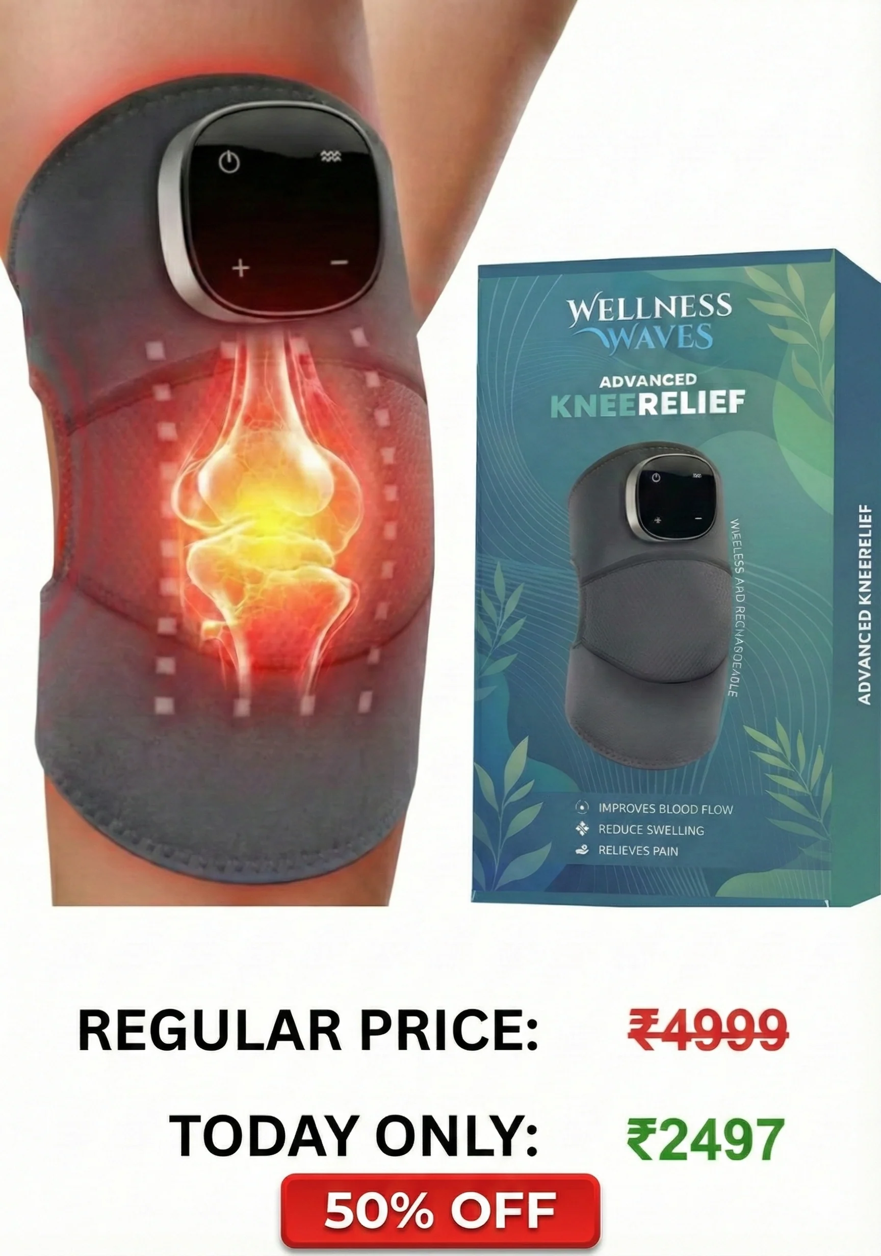 Wellness Waves Knee Massager - Image 4
